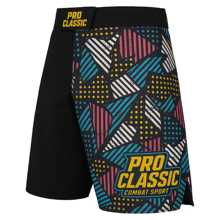 Custom MMA shorts with sublimation and embroidery – perfect for fightwear brands, gyms, and private label suppliers