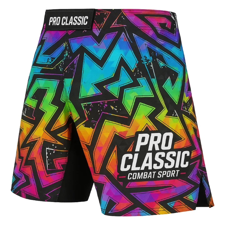 Custom No-Gi shorts with sublimation, embroidery, and OEM branding – designed for grappling, MMA, and BJJ academies