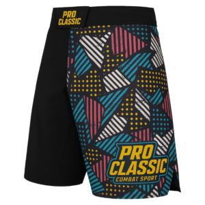 Custom MMA shorts with sublimation and embroidery – perfect for fightwear brands, gyms, and private label suppliers